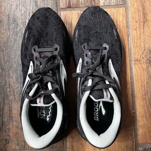 Brooks Adrenaline GTS 23 Running Shoe (Women) - Black/Light Blue/Purple 7.5W (D)